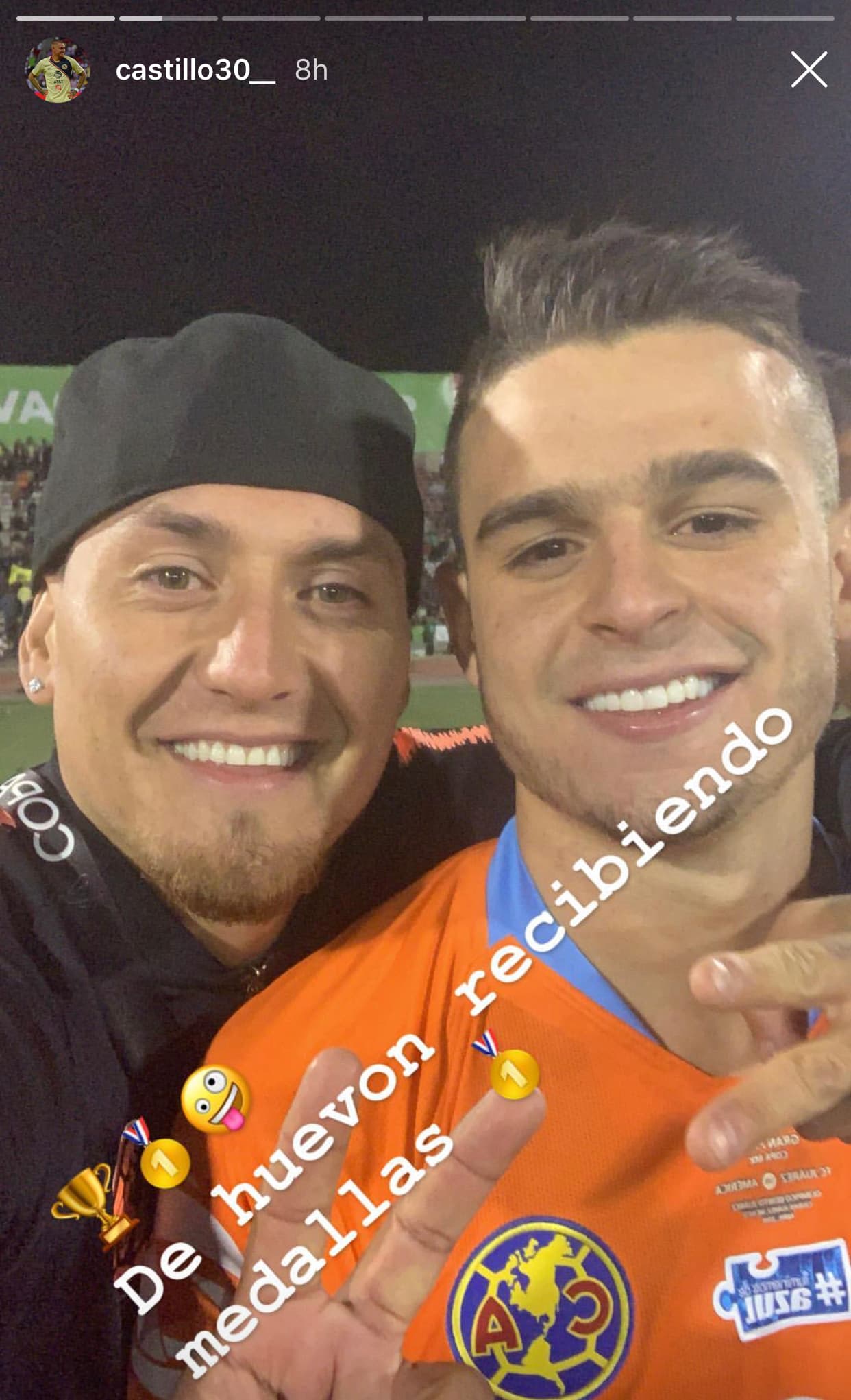 Varios jugadores del América, así como sus parejas, han compartido en sus redes sociales parte del festejo del título de la Copa MX que ganaron en la noche del miércoles en la cancha de Juárez.