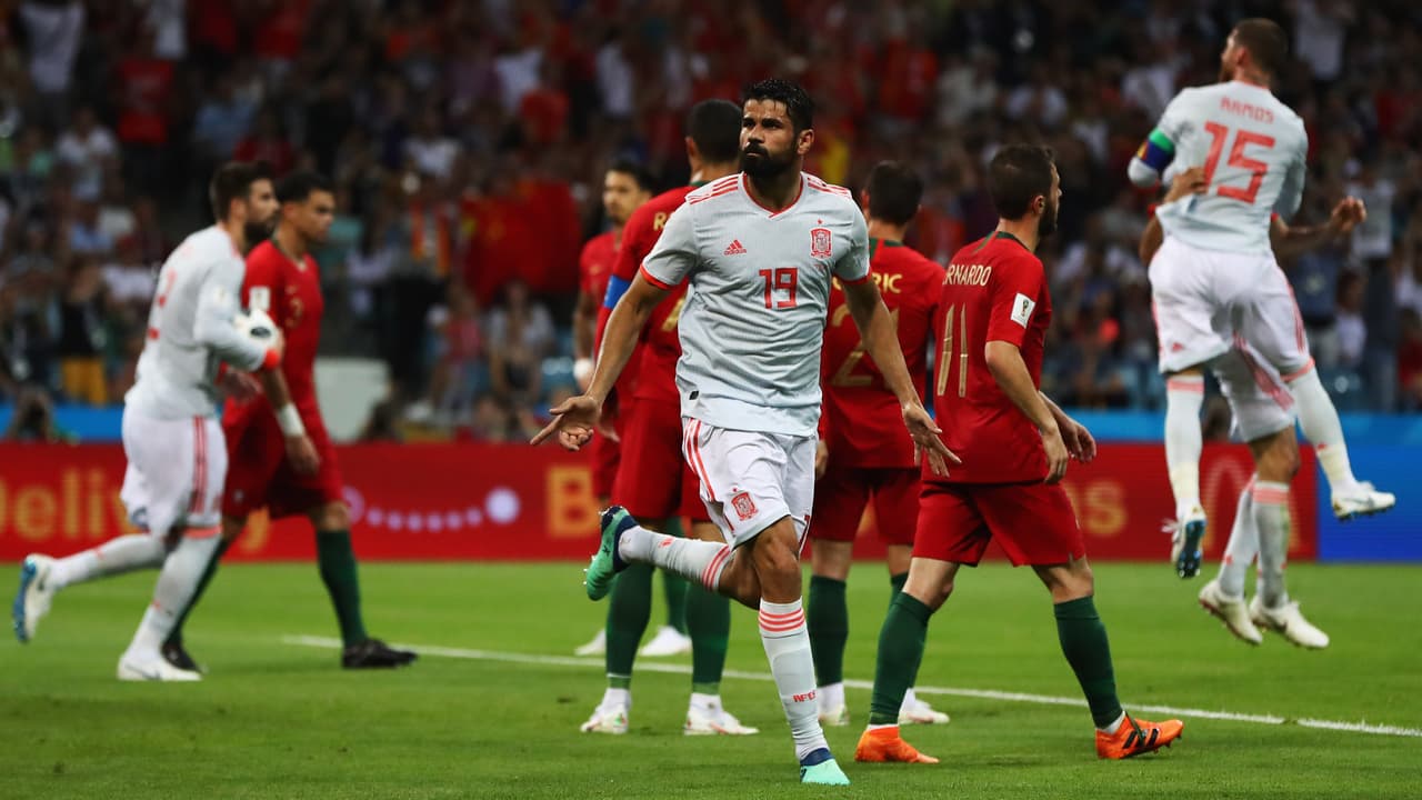 Diego Costa fue el hombre gol de España en el toma y daca que sostuvo con Portugal. Marcó dos de los tres goles en el empate ante los lusos. Seguro no será lo último que sabremos de él.