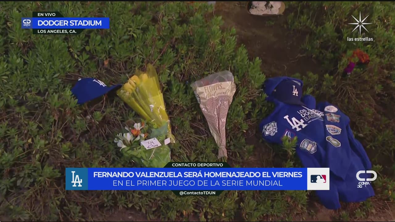 Fans llegan al Dodger Stadium para homenajear a Fernando Valenzuela