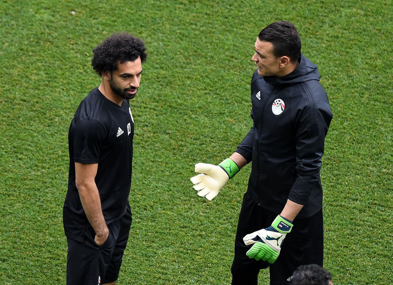 Junto a Salah está el arquero Essam El-Hadary que en caso de jugar en el partido romperá la marca del jugador con más edad en un partido de la Copa del Mundo.
