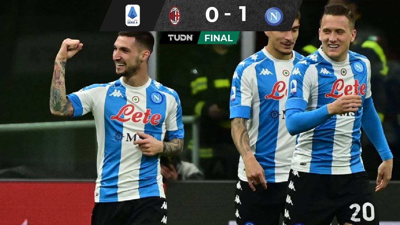 Napoli venció al Milan y se mete a puestos europeos