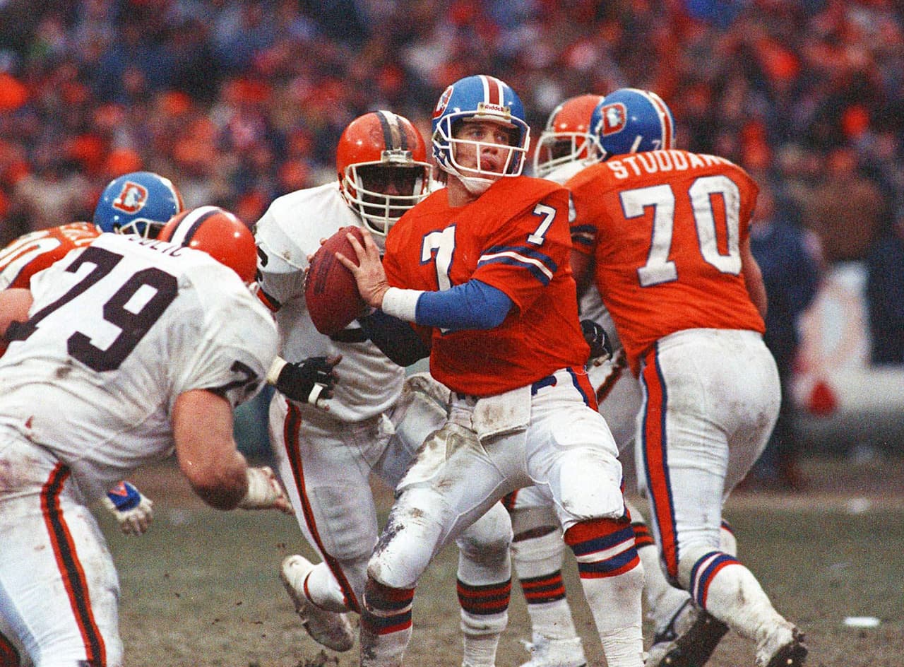 1986 inicia la era de John Elway, pero tuvo que hacer un milagro llamado "The drive" para ganarle 23 - 20 en tiempo extra a los Cleveland Browns.