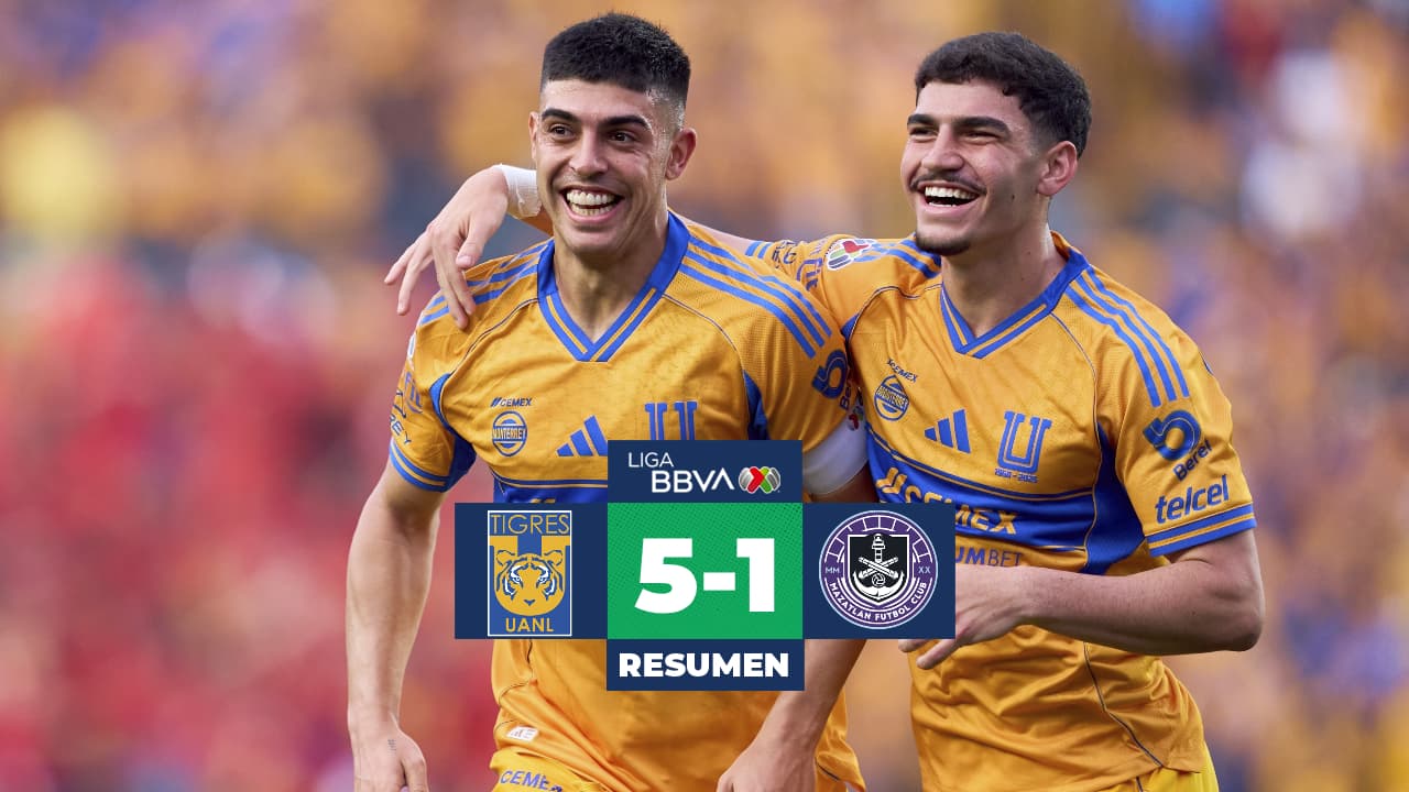 Tigres golea a Mazatlán y despide a Gignac en noche inolvidable