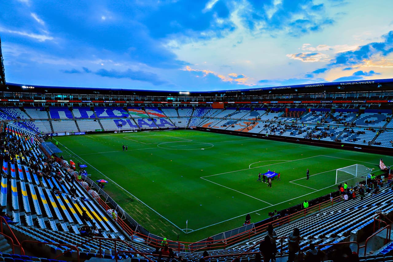 Así lucía el estadio Hidalgo previo al inicio del cotejo entre Pachuca y Querétaro.