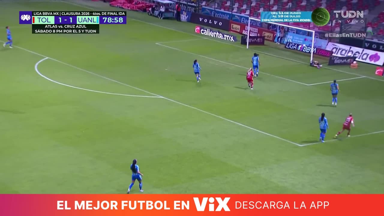 ¡Gooooool de Toluca! Tremendo error de Ceci Santiago para que las diablas le den la vuelta al marcador