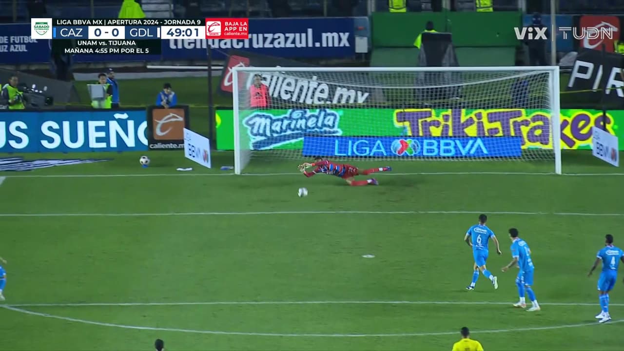 ¡Atajada fenomenal de Kevin Mier! Piojo Alvarado no puede abrir el marcador