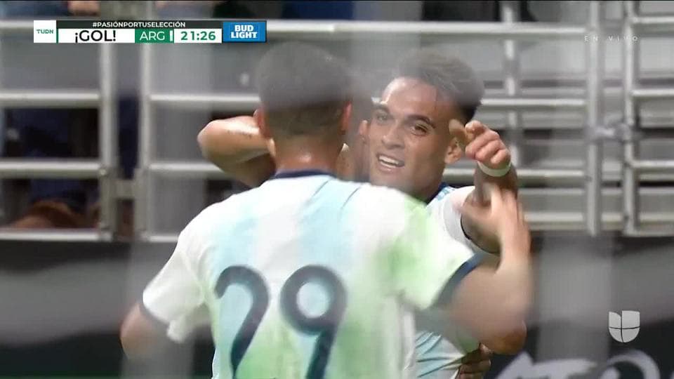 ¡GOOOL! Lautaro Martínez anota para Argentina