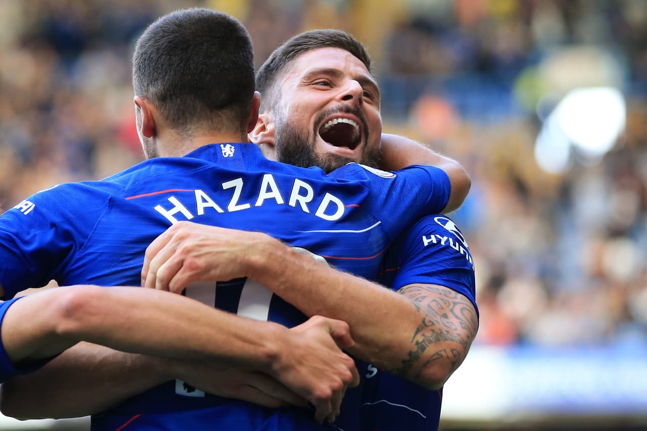 El francés Olivier Giroud prolonga con Chelsea la sequía que trae desde el Mundial, donde tampoco anotó goles. En Premier League aún no marca ningún tanto.