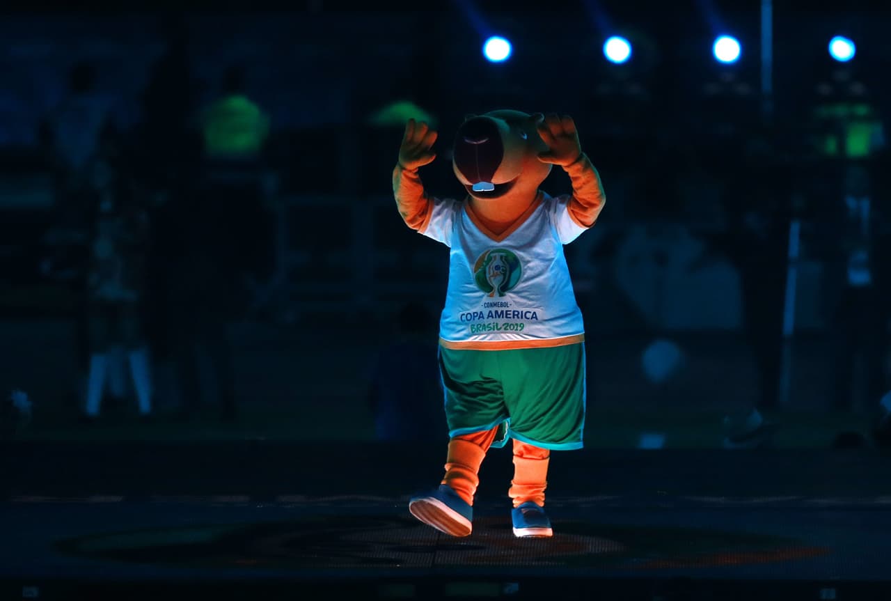 Los niños y la mascota Zizito también hicieron parte de la ceremonia inaugural de la Copa América 2019 en el Estadio Morumbí de San Pablo.