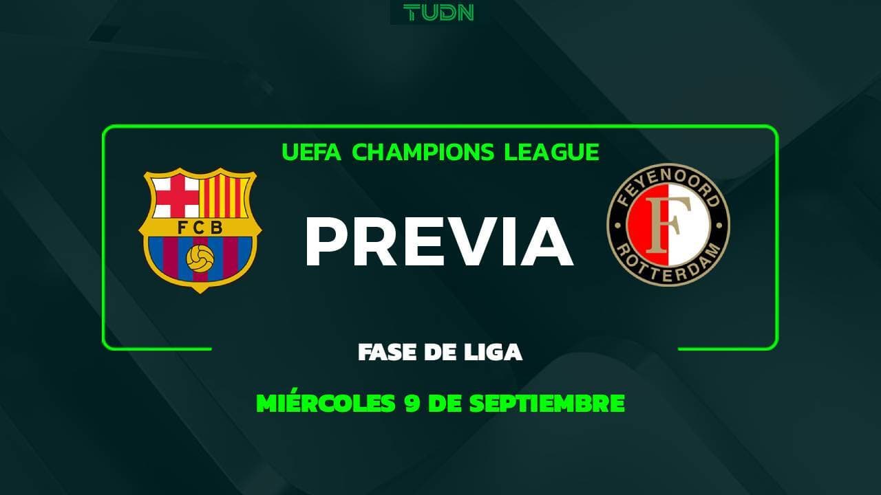 A qué hora y dónde ver el Barcelona vs. Feyenoord de UEFA Champions League