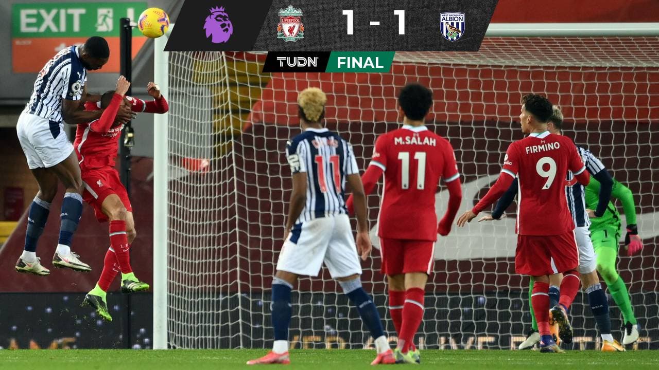 Liverpool empata ante West Bromwich y atenta contra su liderato