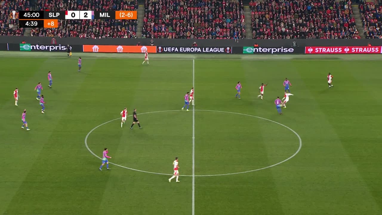 ¡GOL!  anota para Milan. Rafael Leão