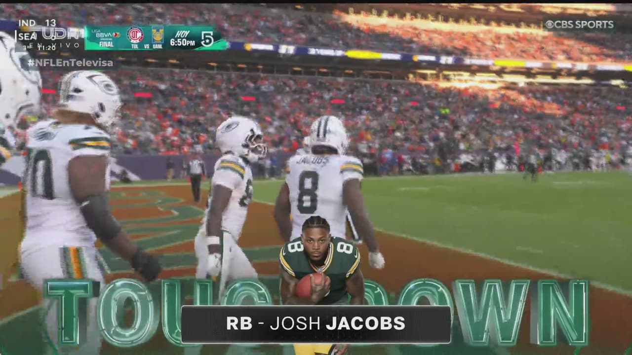 ¡Segundo touchdown de Josh Jacobs! Ahora por la vía terrestre