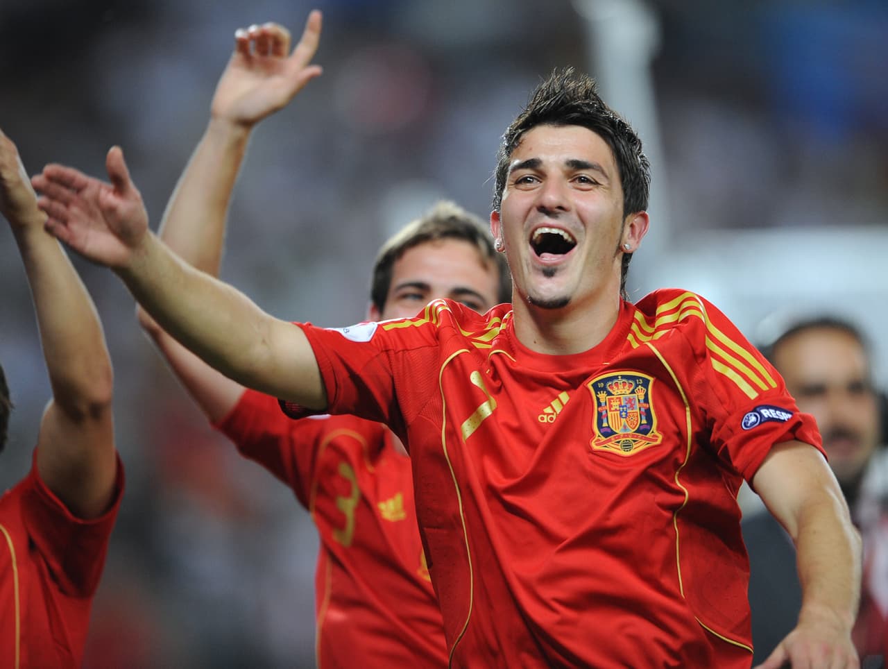 David Villa. En 2008 jugador del Valencia CF, desde 2014 es jugador del New York City Football Club. El 'Guaje' fue el goleador de la Euro 2008 con 4 anotaciones.