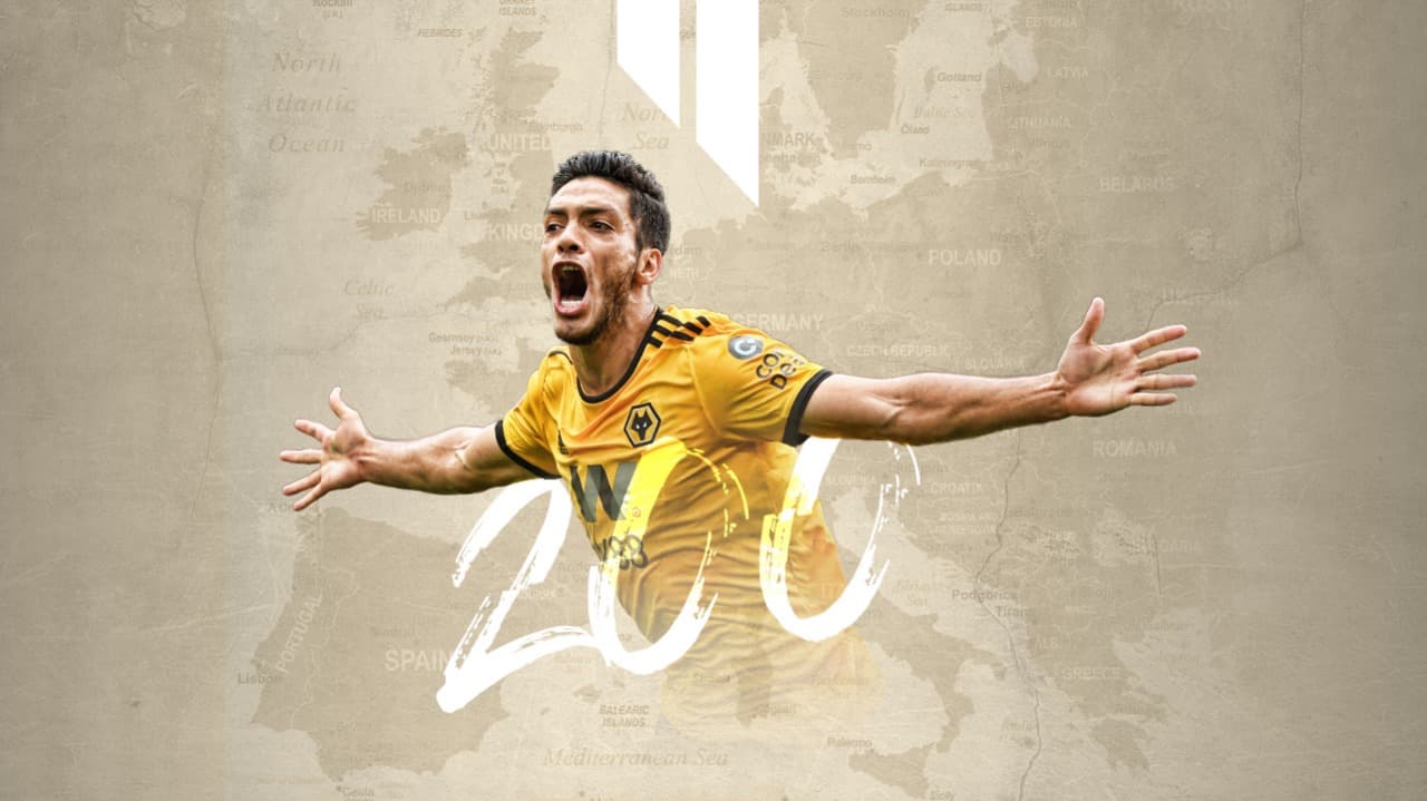 Raúl Jiménez llega a 200 partidos en Europa