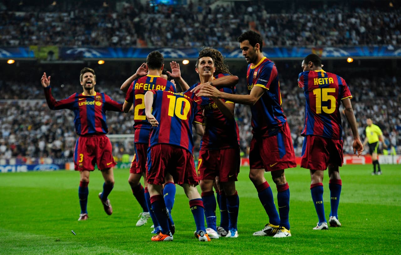 <b>Energético festejo blaugrana</b>
<br>Así celebró Messi junto a sus compañeros después de encontrar la llave que abrió la puerta para la victoria.