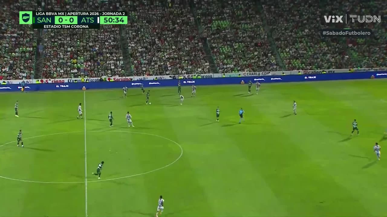 ¡Se salvó Atlas! Di Yorio dejó atrás a Camilo Vargas, pero falló el gol