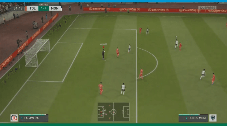 Alan Medina de Toluca, no pudo contener la goliza que le propinó Cantú por parte de Monterrey. Los goles corrieron por parte de Maxi Meza (2), Funes Mori (3), Dorlan Pavón (2) y Gallardo.