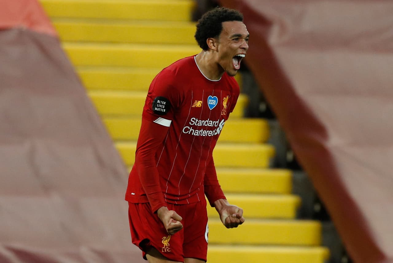 Como defensa, Trent Alexander-Arnold del Liverpool.