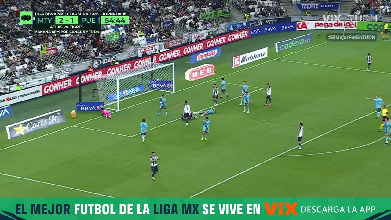 ¡PASÓ DE TODO! Durísimo choque de cabezas y Rayados se queda a nada del tercero en la misma jugada
