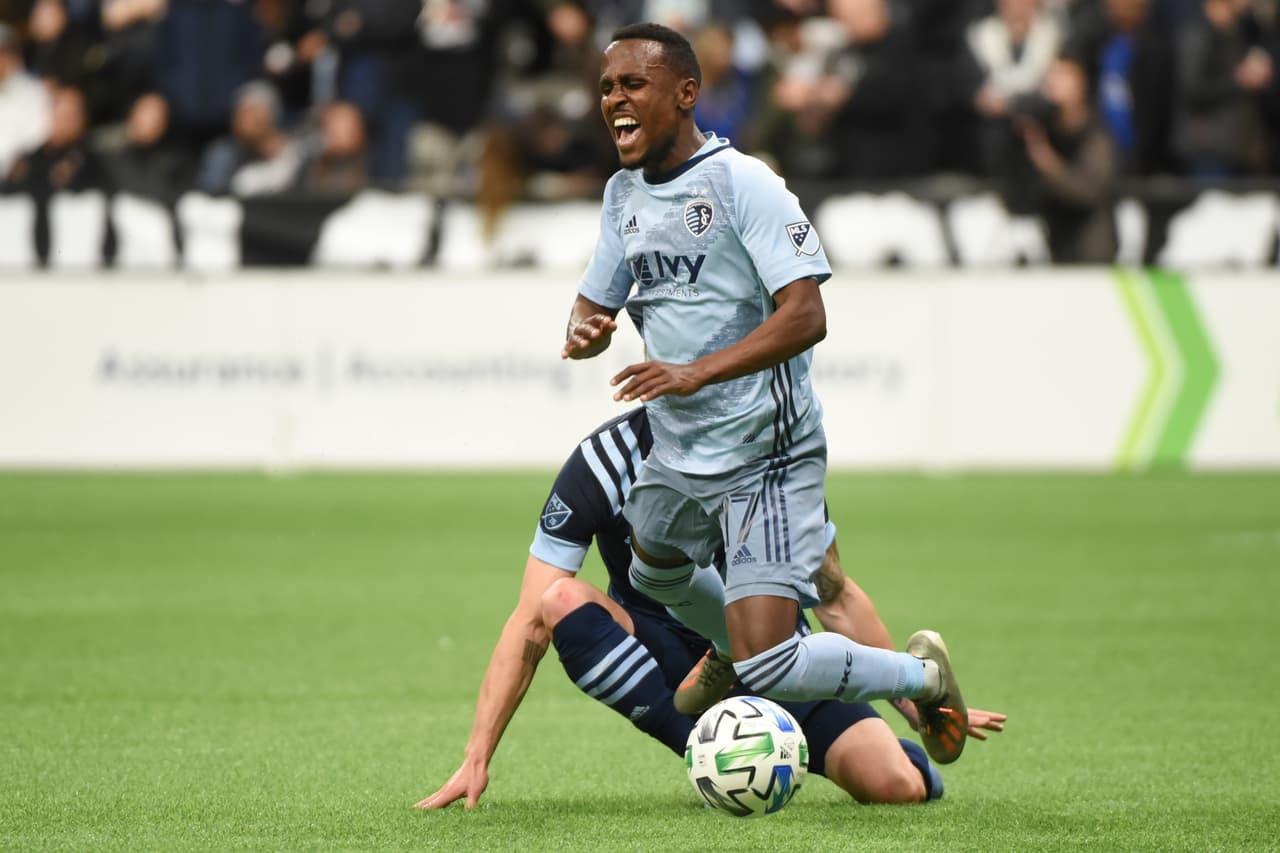 Gadi Kinda marcó un tanto en el triunfo como visitante por 3-1 de Sporting Kansas City ante Vancouver Whitecaps FC.