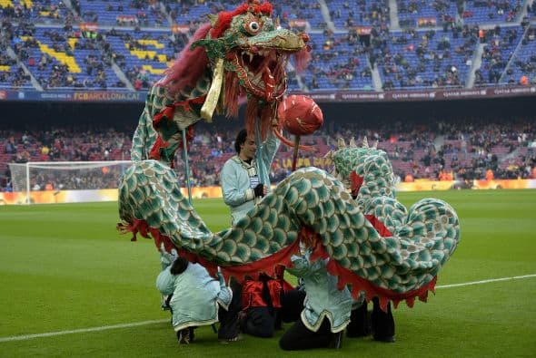 También hubo una pequeña celebración del inicio del año del perro chino.