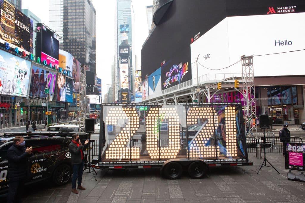 ¡Así luce Times Square para recibir el 2021!