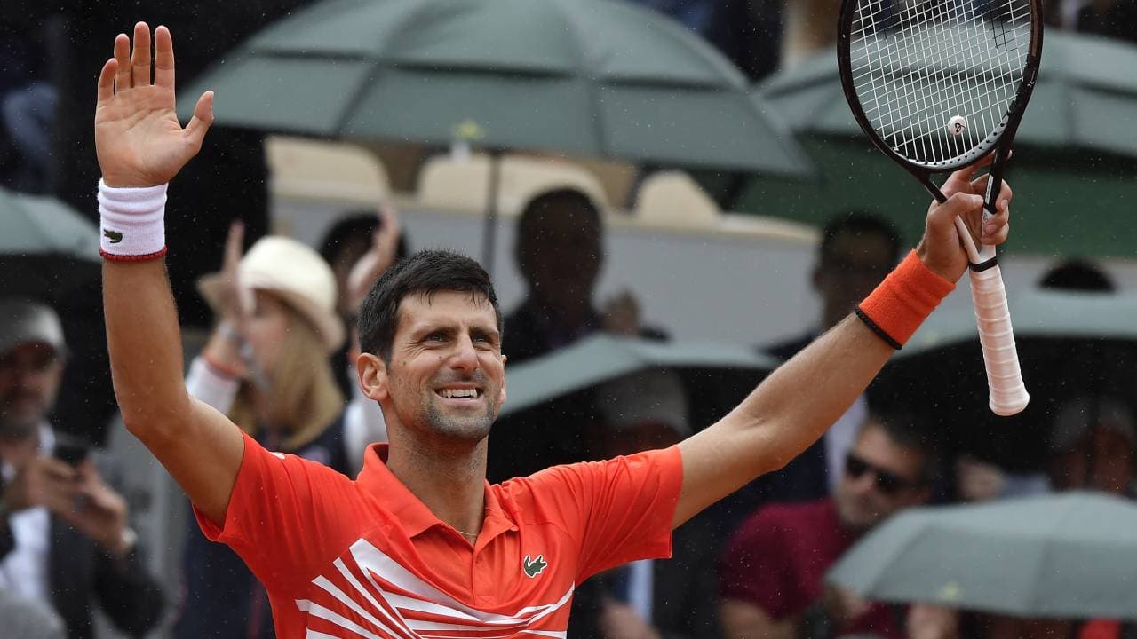 La lluvia no impidió que Djokovic avanzara a Cuartos de Final en Roland Garros