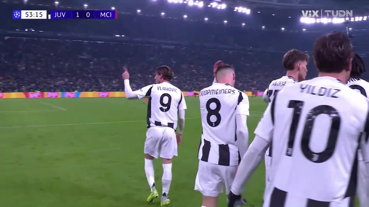 ¡Gol de la Juventus, anota Vlahović al Manchester City!