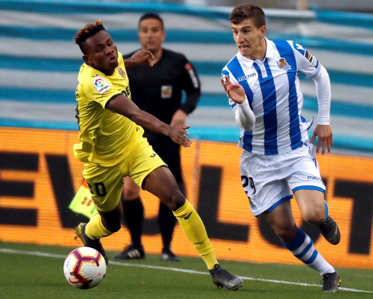 Villarreal derrotó 1-0 de visita en el estadio Anoeta a Real Sociedad, que no contó con el mexicano Héctor Moreno, y se aleja del descenso en la Jornada 34 de la Liga de España.