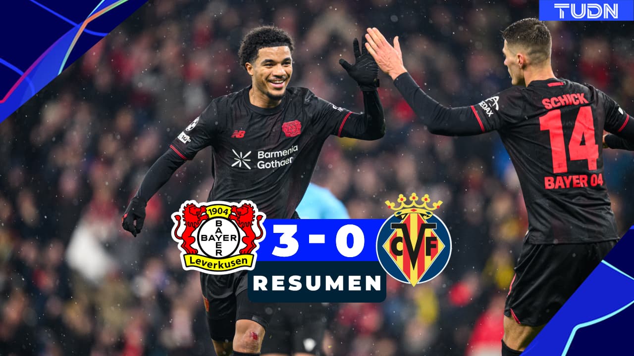 Resumen | Bayer Leverkusen golea a Villarreal en Champions League