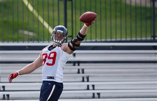 La estrella de los ‘Texanos’ J.J. Watt (AP-NFL).