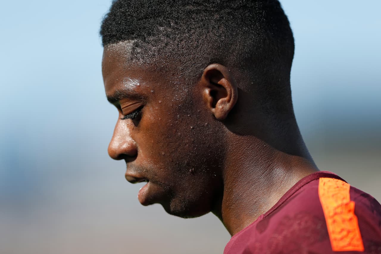 Ousmane Dembélé regresó a los entrenamientos del Barcelona