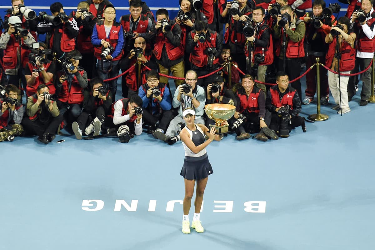 Fue campeona en Pekín y disputó las semifinales individuales del Masters, torneo en el que llegó a la final en dobles junto a Carla Suárez.