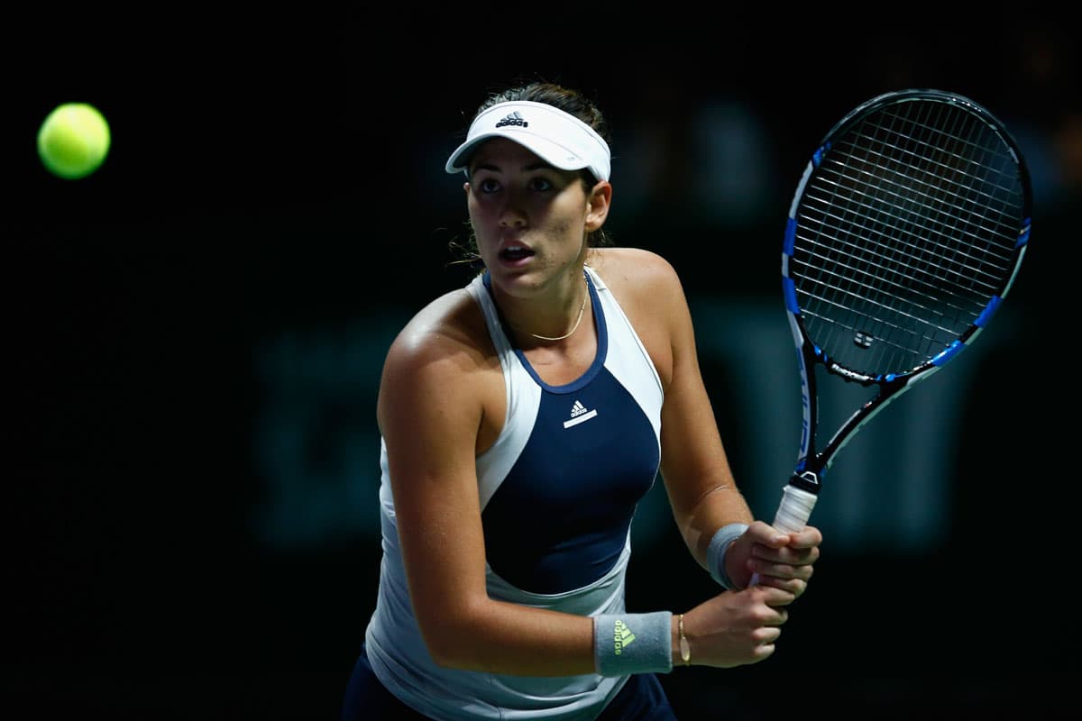 Garbiñe Muguruza es tenista de doble nacionalidad hispano-venezolana que juega y representa a España.