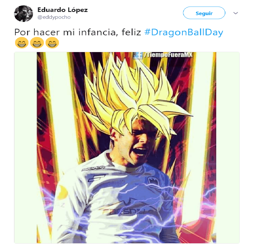 Eduardo López, centrocampista de Mineros, subió su propio montaje como Super Sayayín.