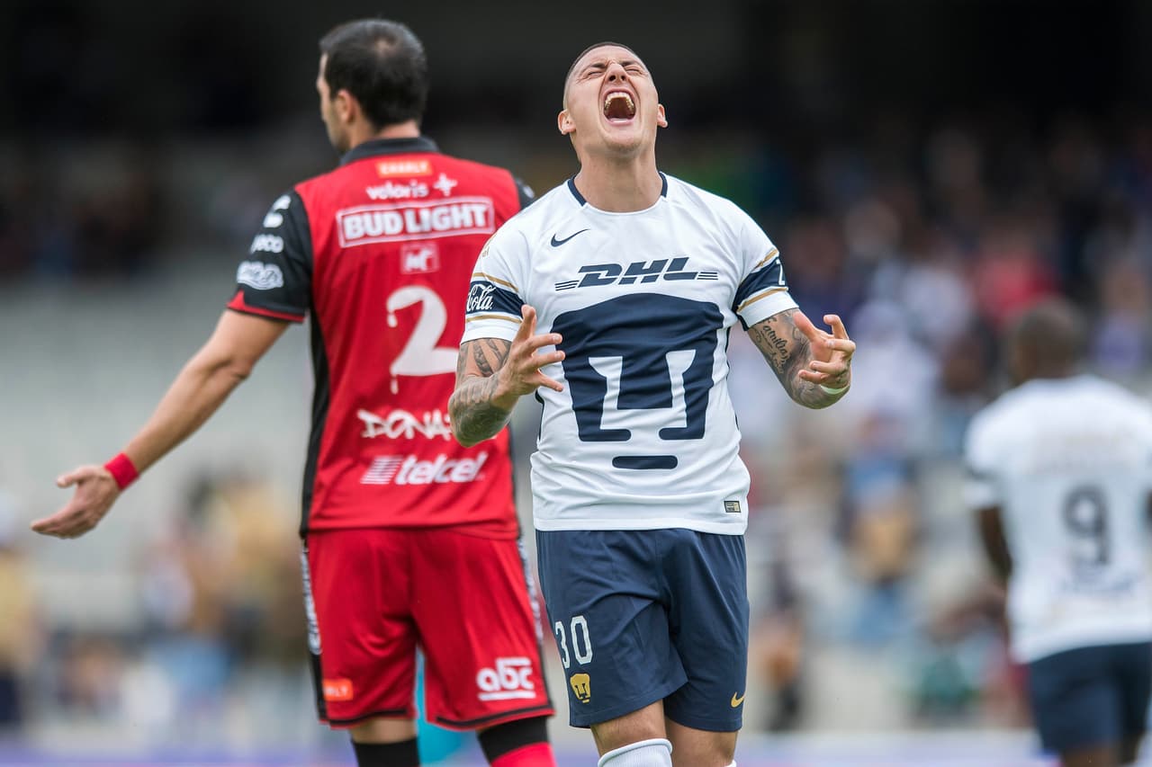 9 Nicolás Castillo: Pumas - 44 puntos