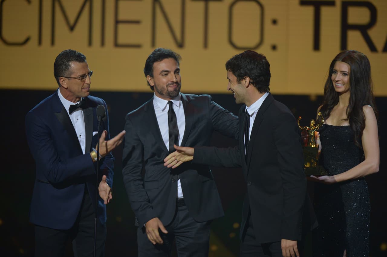 El español Raúl González fue otro de los premiados en la ceremonia.