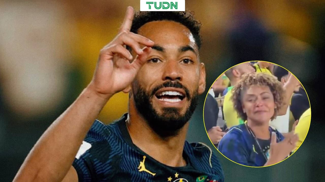 Madre de Matheus Cunha llora tras su primer gol en el Mundial 2026