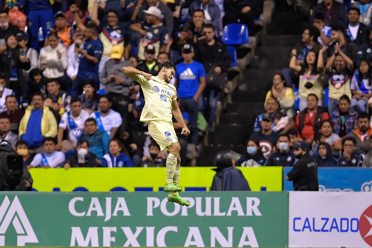 América aplastó 1-6 al Puebla en la ida de los Cuartos de Final con doblete de Henry Martín y goles de Diego Valdés, Alejandro Zendejas, Brian Rodríguez y Federico Viñas.