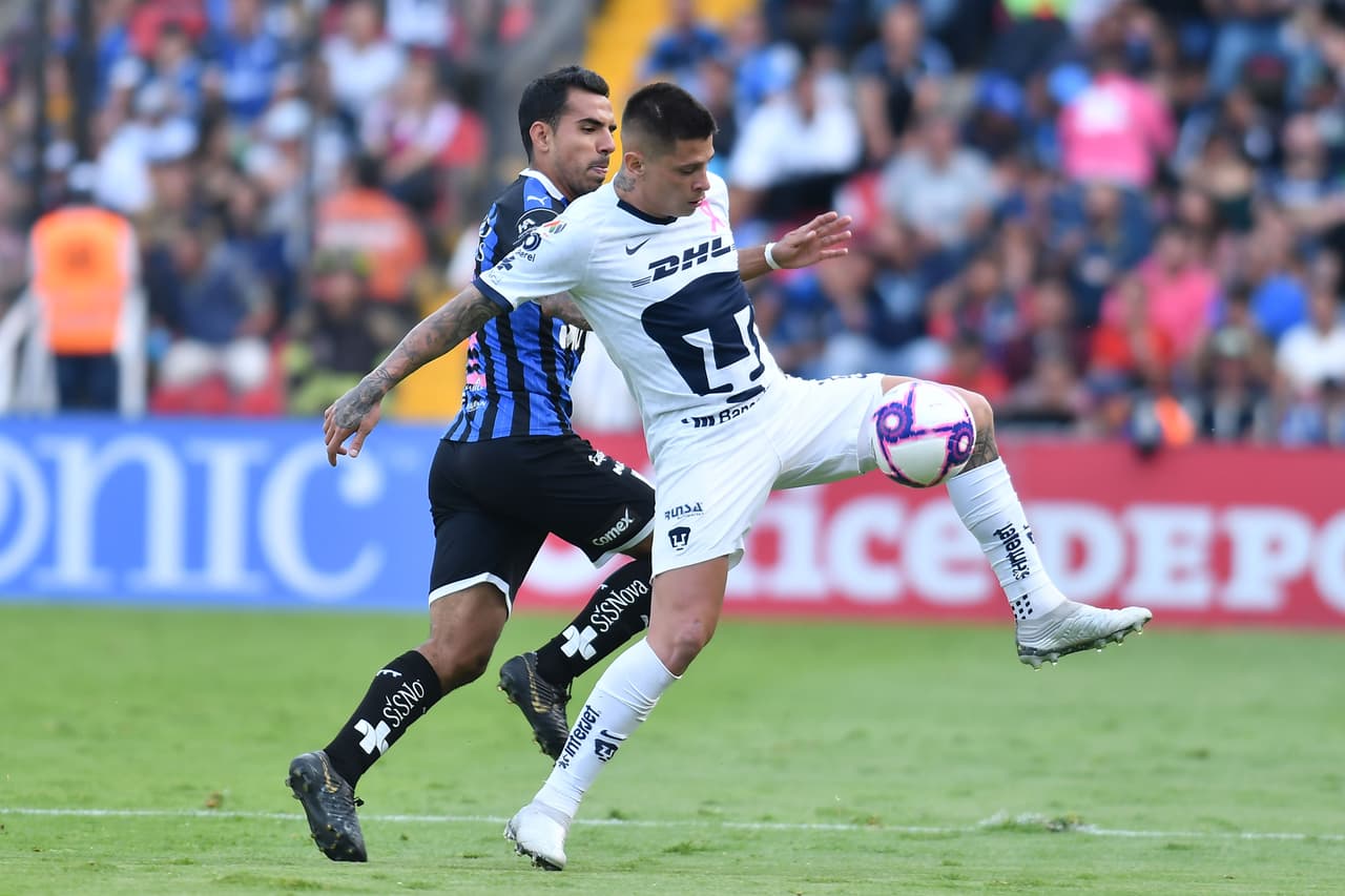 Con goles de Jordan Sierra (26), Aké Loba (29) y Enrique Triverio (82), Querétaro golea y se lleva los tres puntos en casa.