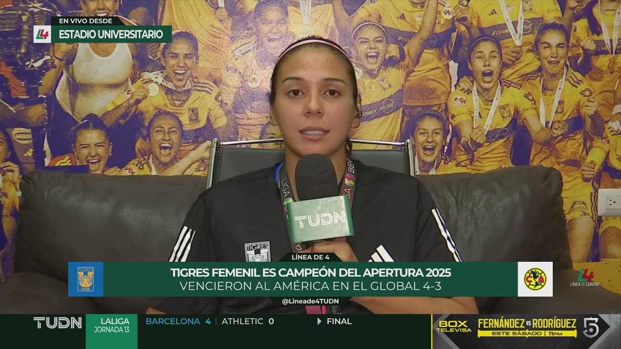 María Sánchez habla del aporte de Jennifer Hermoso en el campeonato de Tigres