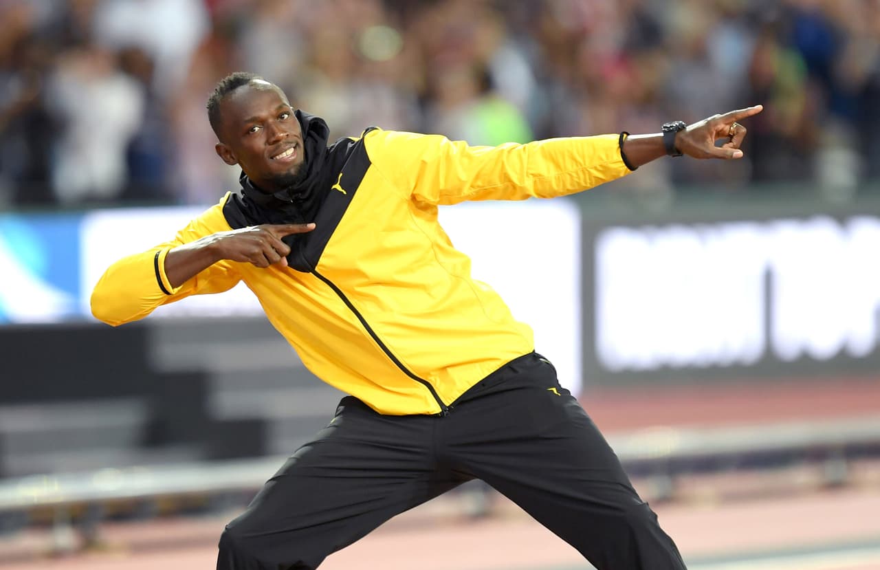 LONDON, ENGLAND - AUGUST 13: Usain Bolt of Jamaica bids farewell after his last World Athletics Championships during day ten of the 16th IAAF World Athletics Championships at the London Stadium on August 13, 2017 in London, United Kingdom. (Photo by Karwai Tang/WireImage)