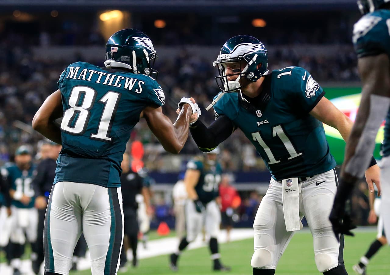 Bajas: Si bien, le cambiaron la cara a su cuerpo de receptores perdieron a su mejor hombre en ese departamento: Jordan Matthews (Bills). También se marcharon RB Ryan Mathews (agente libre), CB Nolan Carroll (Cowboys), QB Chase Daniel (Saints) y DE Connor Barwin (Rams).