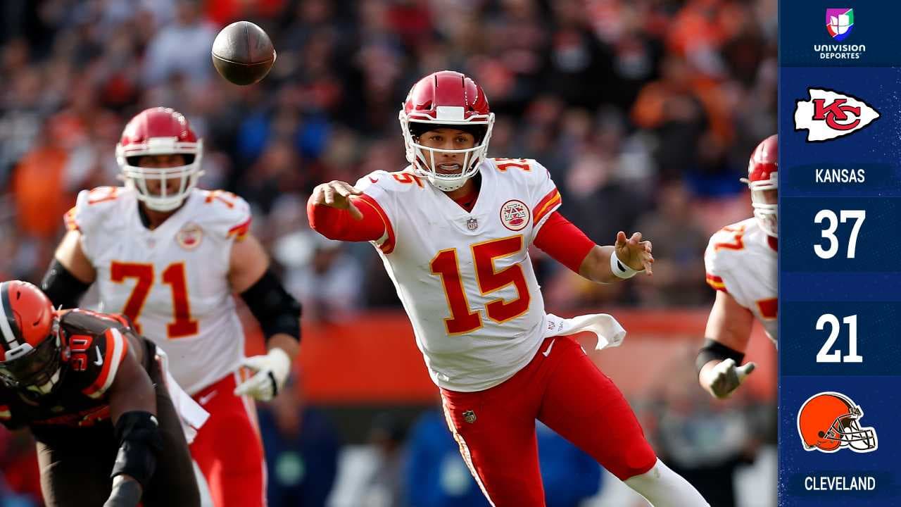 Mahomes se vengó de Mayfield y los Chiefs mandaron sobre los Browns