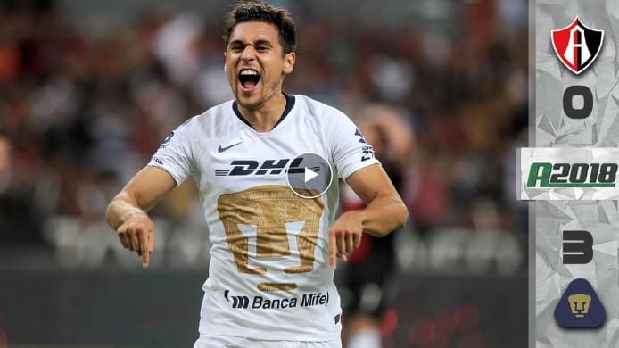 ¡Adiós maldición en el Jalisco! Pumas vence a Atlas luego de casi 14 años de no hacerlo 
