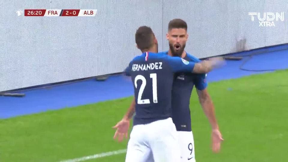 ¡GOOOL! Olivier Giroud anota para France