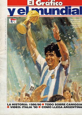 Portada en la previa del Mundial de 1994 con Diego Armando Maradona como protagonista.