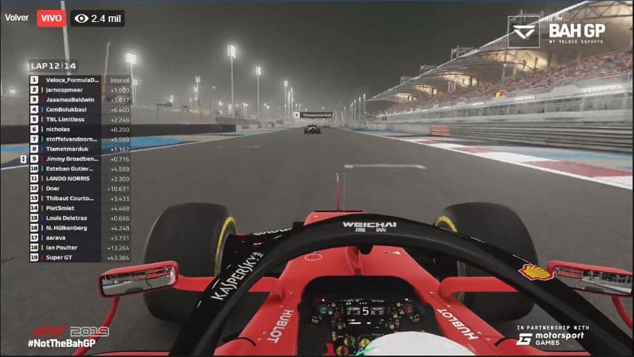 Las carreras virtuales se llevarán a cabo durante cada fecha pospuesta de los Grand Prix. Este fin de semana inició el Grand Prix Virtual de Bahrain. Cada carrera subsecuente y cancelada, será reemplazada por un Grand Prix Virtual.