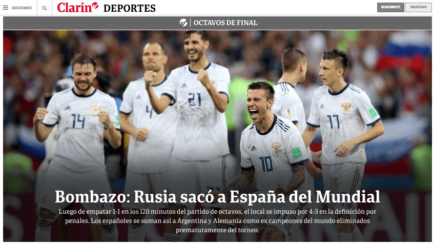 El diario argentino
<i>El Clarín</i>.